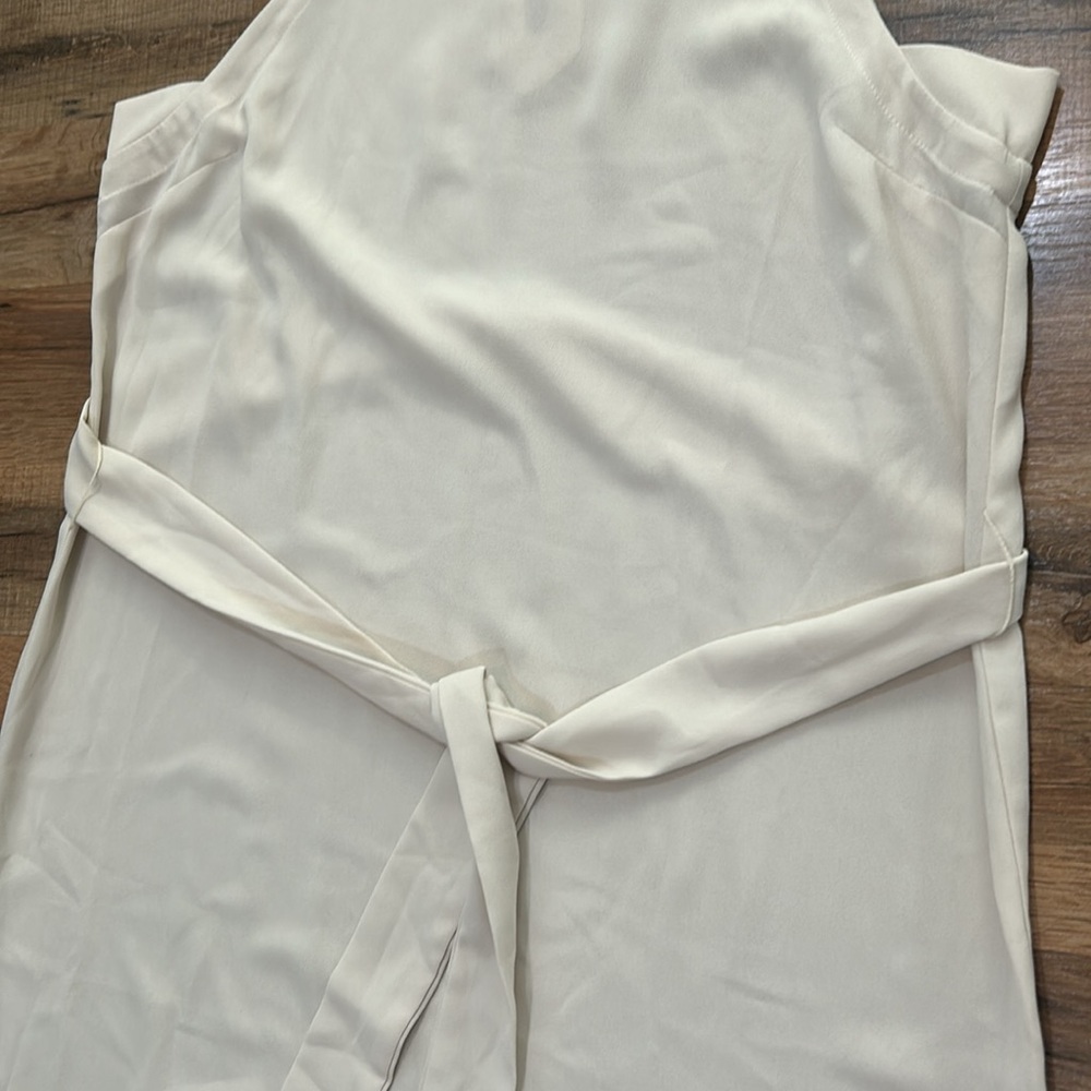 STELEN SEMI SHEER DRESS SIZE M TAN  SLEEVELESS NEW - Picture 8 of 10